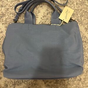 Universal Thread Dusty Blue Nylon Satchel Crossbody Bag NWT